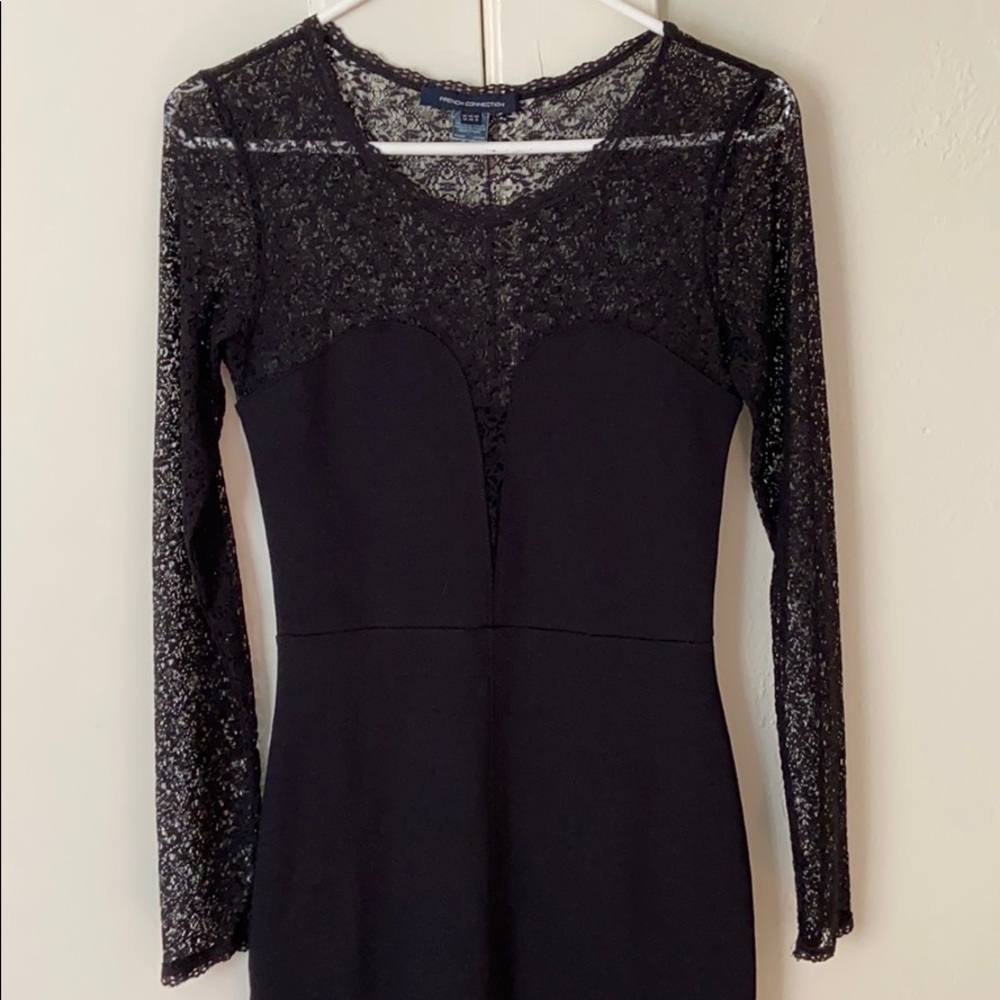 French Connection Sexy Bodycon LBD Dress Size 8